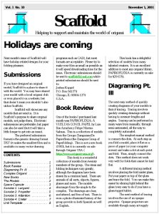 Scaffold Vol 1, Issue 10 (E-book)