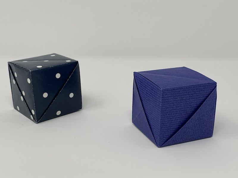 Open cube from rectangle